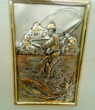 TROFEO PESCA IN ORO COLMIC TUBERTINI DAIWA CON CORNICE BOLOGNESE TROTA 