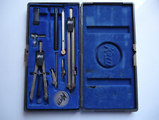 Compasso set KERN SWISS balaustrino astuccio custodia compassi vintage +++++++++