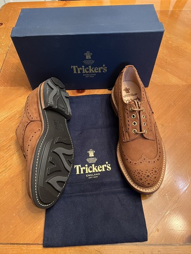Trickers nubuck wingtip - trickers,,