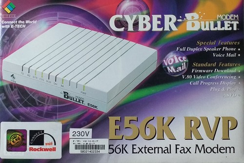 Cyber bullet modem fax - bullet,