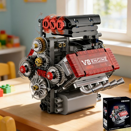 Set mattoncini motore - , v8