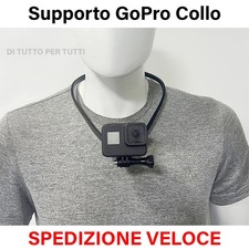 Supporto Collo per GoPro collare Xiaomi Yi action cam completo di vite collare