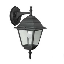 Lanterna Giardino Esterno Lampioncino  Parete Alluminio Nero New York 35 Small