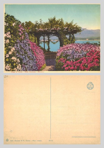 Vintage postcard lago - vintage,