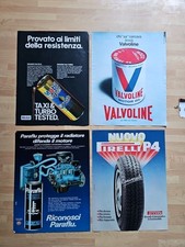 Mobil Oil,  Pirelli, Valvoline, Paraflu' ^ Pubblicità Advertising Lotto 3 Pz.4