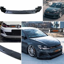 SPLITTER LAMA ANTERIORE  per VW G0LF 7 7.5 GTI GTD Nero Lucido