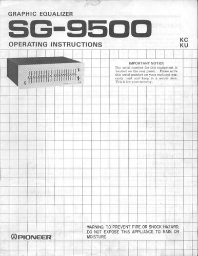 Pioneer 9500 ricevitore - pioneer, sg-9500