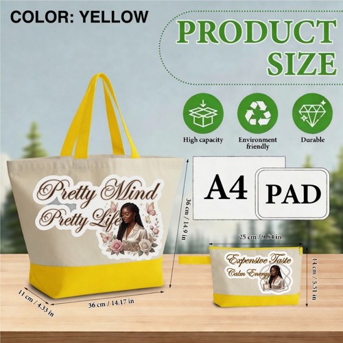 Borsa tela pretty mind - in,