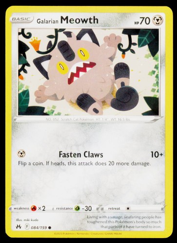 Galarian meowth corona comune - galarian,