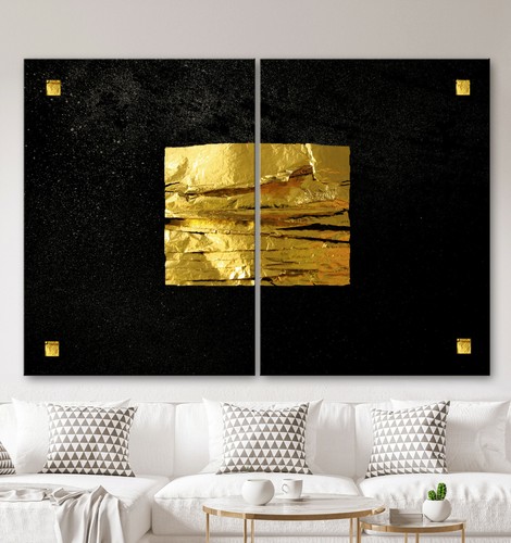 Quadro tela oro astratto - oro,