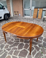 Antico tavolo ovale in noce massello fine '800 allungabile fino a 253 cm!!