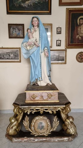 Madonna antica bambinello - madonna,