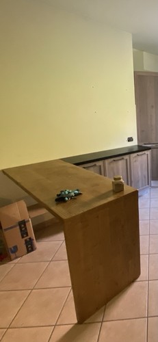Penisola cucina tavolo legno - cucina,