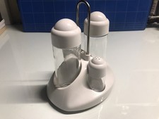 Set Porta Condimenti Bianco - Biesse Design Pino Spagnolo (MAI USATO)