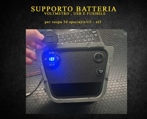 Supporto batteria 12v vespa - 12v, 50