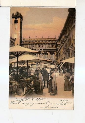 Antica cartolina verona - cartolina, di