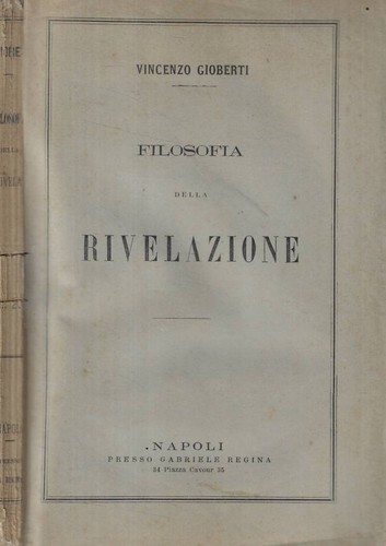 Filosofia della rivelazione - .,