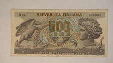 1966 italy 500 lire bank - 1966,