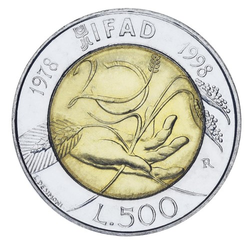 Italy 500 lire 1998 - , bimetal