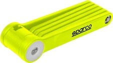Yellow folding bicycle lock
