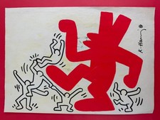 Disegno su carta Keith Haring