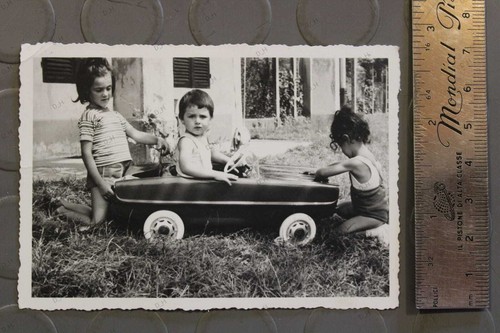 Fotografia epoca auto pedali - fotografia,