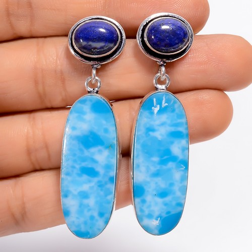 Orecchini larimar lapislazzuli - larimar,