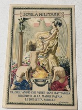 Cartolina Militare scuola militare f.p. viaggiata 1916