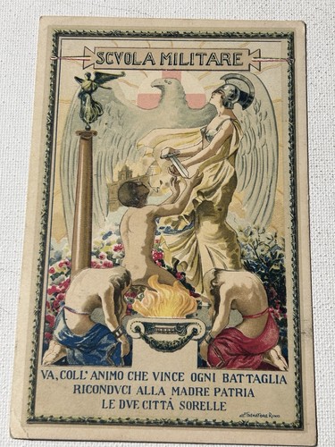 Cartolina militare scuola - cartolina,