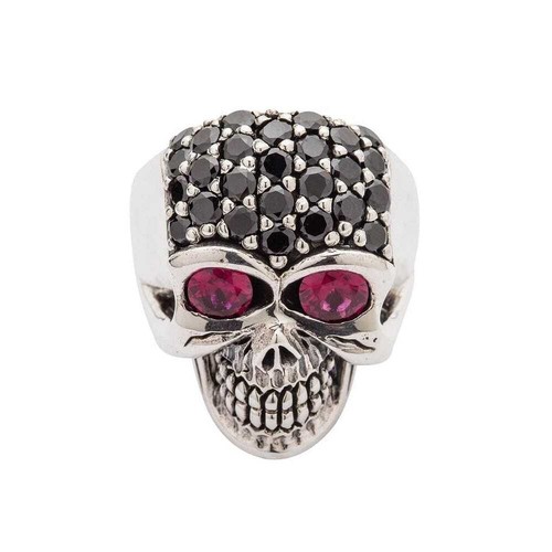 Anello teschio lampeggiante