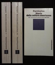 Parrington Vernon Louis Storia della cultura americana. Tre volumi. Volume I "Il