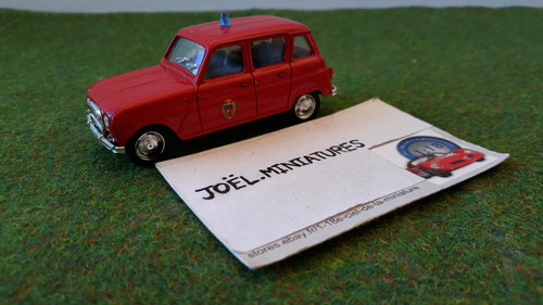 Renault vitre 1964 sapeurs - 4l,