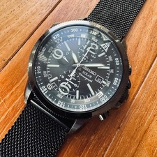 Orologio militare Seiko Solar Prospex V172 0AL0 cassa acciaio inox zaffiro