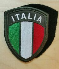 Patch Toppa Stemma ITALIA Ricamato Scudetto cm 7cm X 9cm. Con STRAPPO cucito