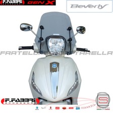 Cupolino Parabrezza Basso Lastra Fumè Piaggio Beverly 125-300-350 Dal 2010-20...