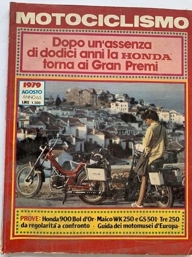 Motociclismo agosto 1979 honda - agosto,
