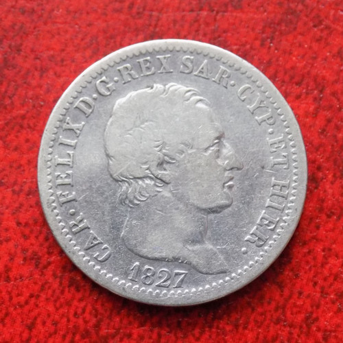 Lira 1827 zecca torino - zecca, di