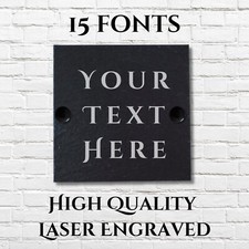 Targa quadrata ardesia