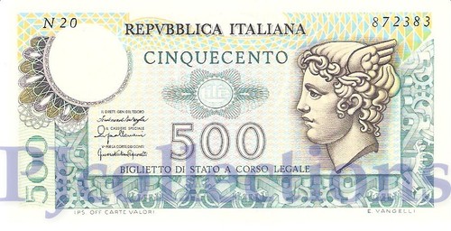 Italia italy 500 lire - -,