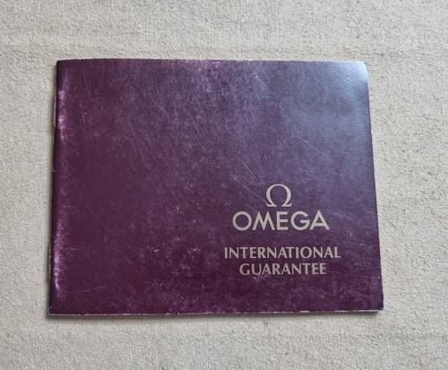 Omega guarantee certifcate - omega,