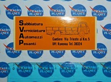 ADESIVO STICKER VINTAGE AUTOCOLLANT AUFKLEBER SVAP VERNICIATURE SABBIATURE 