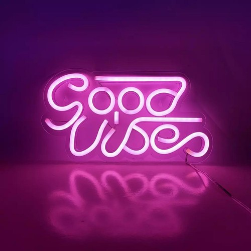 Insegna led neon good vibes - insegna,