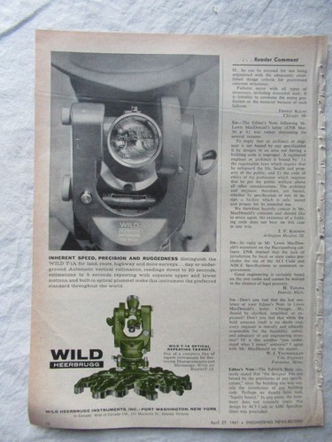1961 stampa wild heerbrugg - wild,