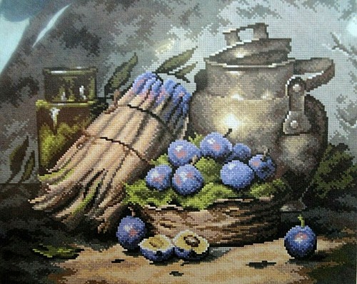 Quadro canovaccio mezzo punto - mezzo,