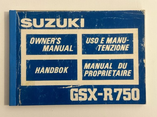 Suzuki gsx r750 libretto uso - -,