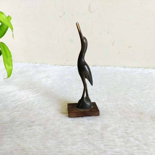 Figura uccello gru vintage - di,