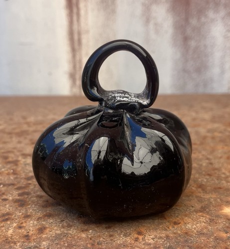 Fermacarte zucca nera - , vetro