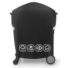 Copertura per barbecue Weber serie Q100/Q200 su carrello, 600D Oxford (J5u)
