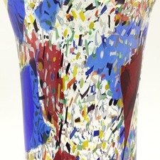LA MURRINA ANNI 80 GRANDE VASO VETRO FIRMATO Large Vintage Murano vase signed