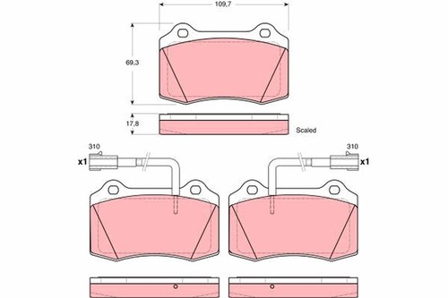 Kit pastiglie freno - , a
